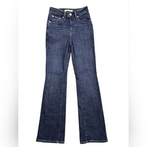 Levi's 725 High Rise Bootcut Size 25 Dark Wash Denim Jeans